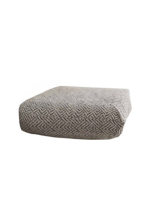 Atelier Del Sofa Zikzak Grey Cojín 70x27x70 cm en Tela TEDDY Color Gris